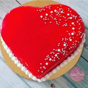 Red Heart Cake