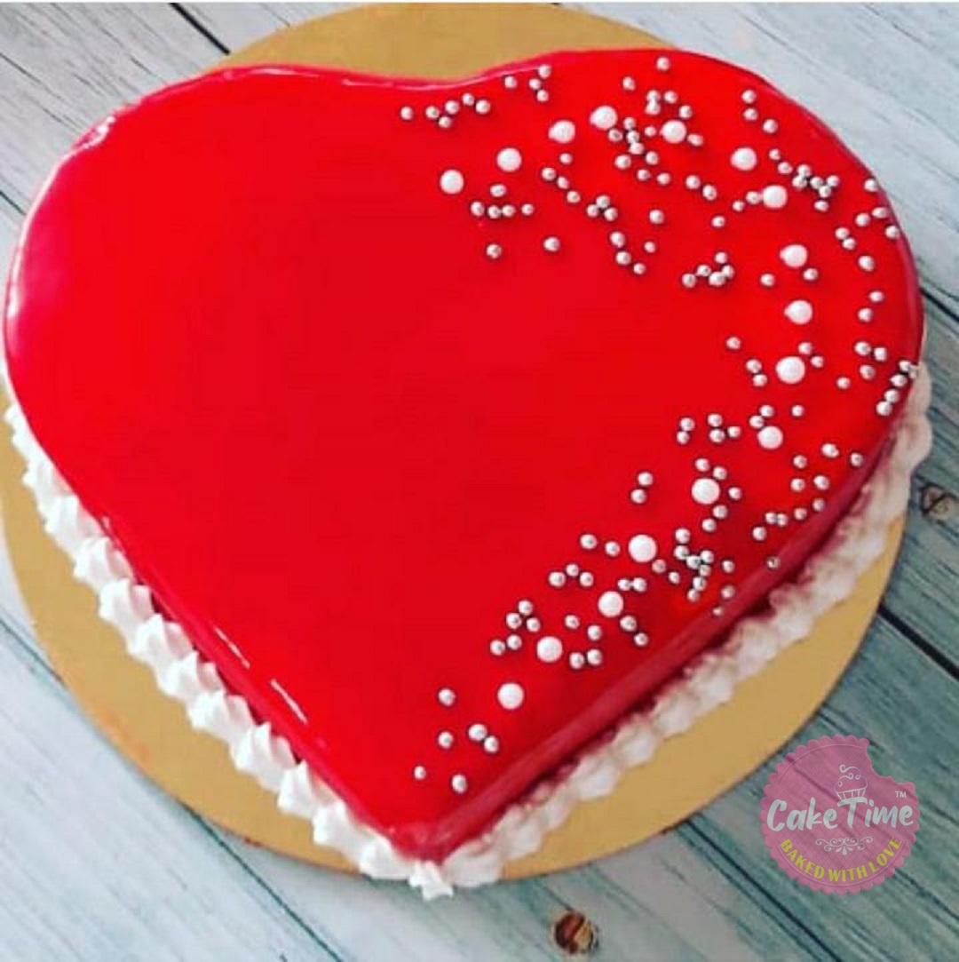 Buy Red Velvet Heart Shaped Cake-Velvety Love Feelings