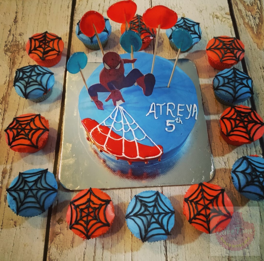 Spider Man Theme Cake – www.caketime.co.in