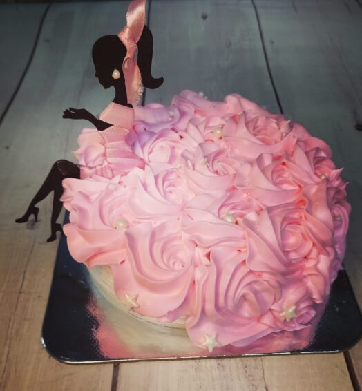 Floral Lady Cake